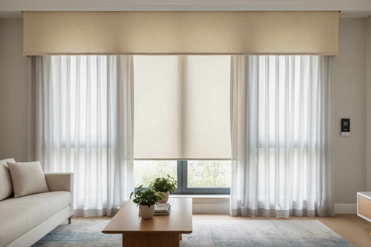 Top of Window Treatments: Hiding Motorized Tracks in Plain Sight