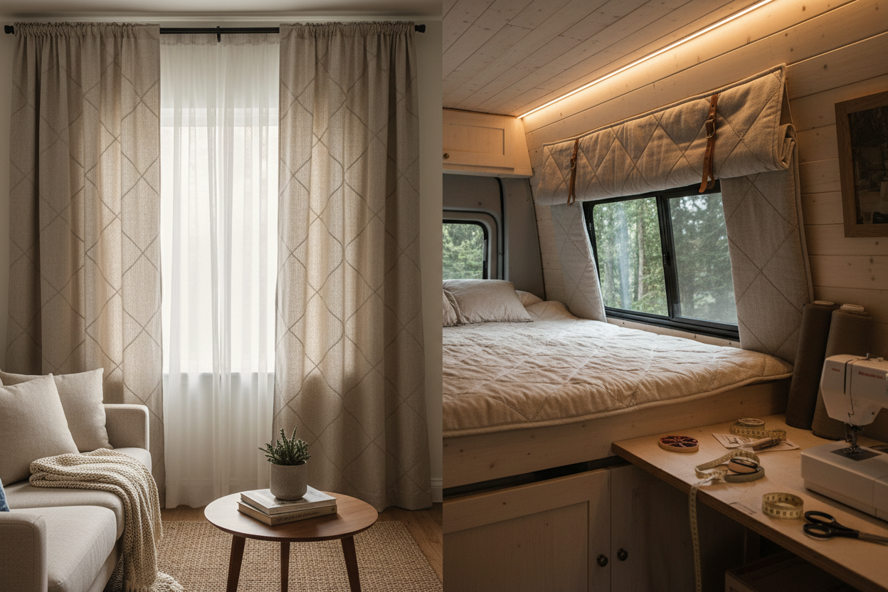 DIY Window Covers: Stop Wasting Energy in Your Home & Van