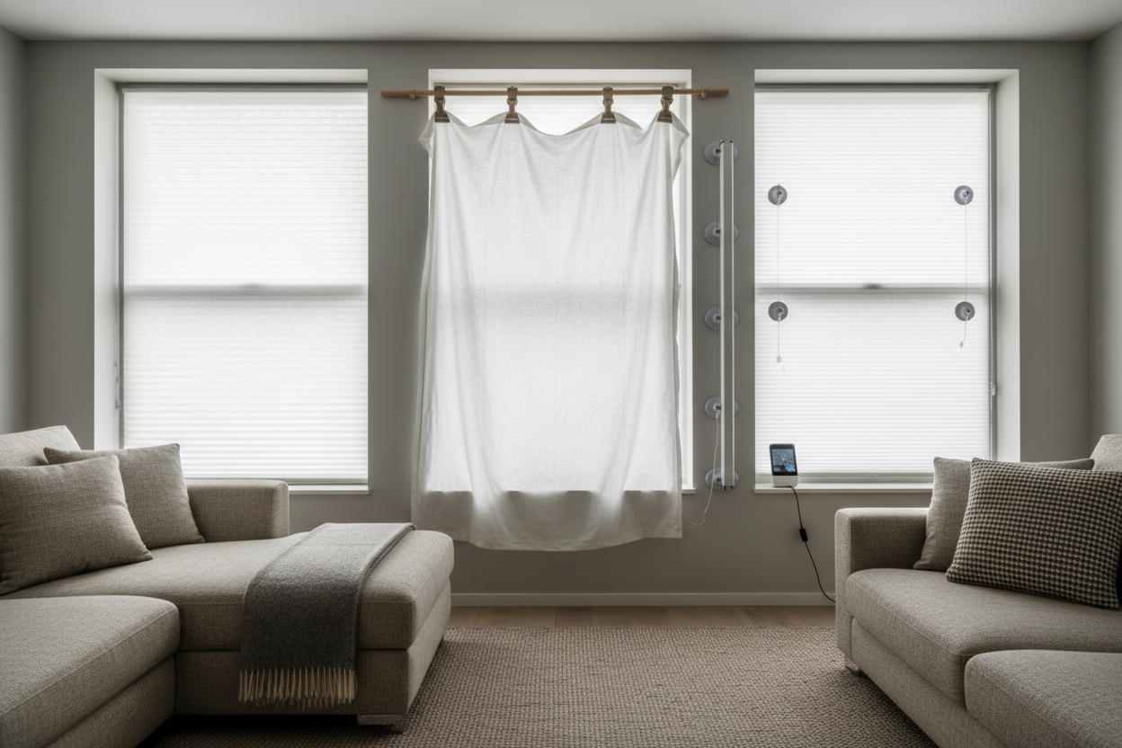 Temporary Window Coverings Ideas: Privacy Before Your Smart Setup