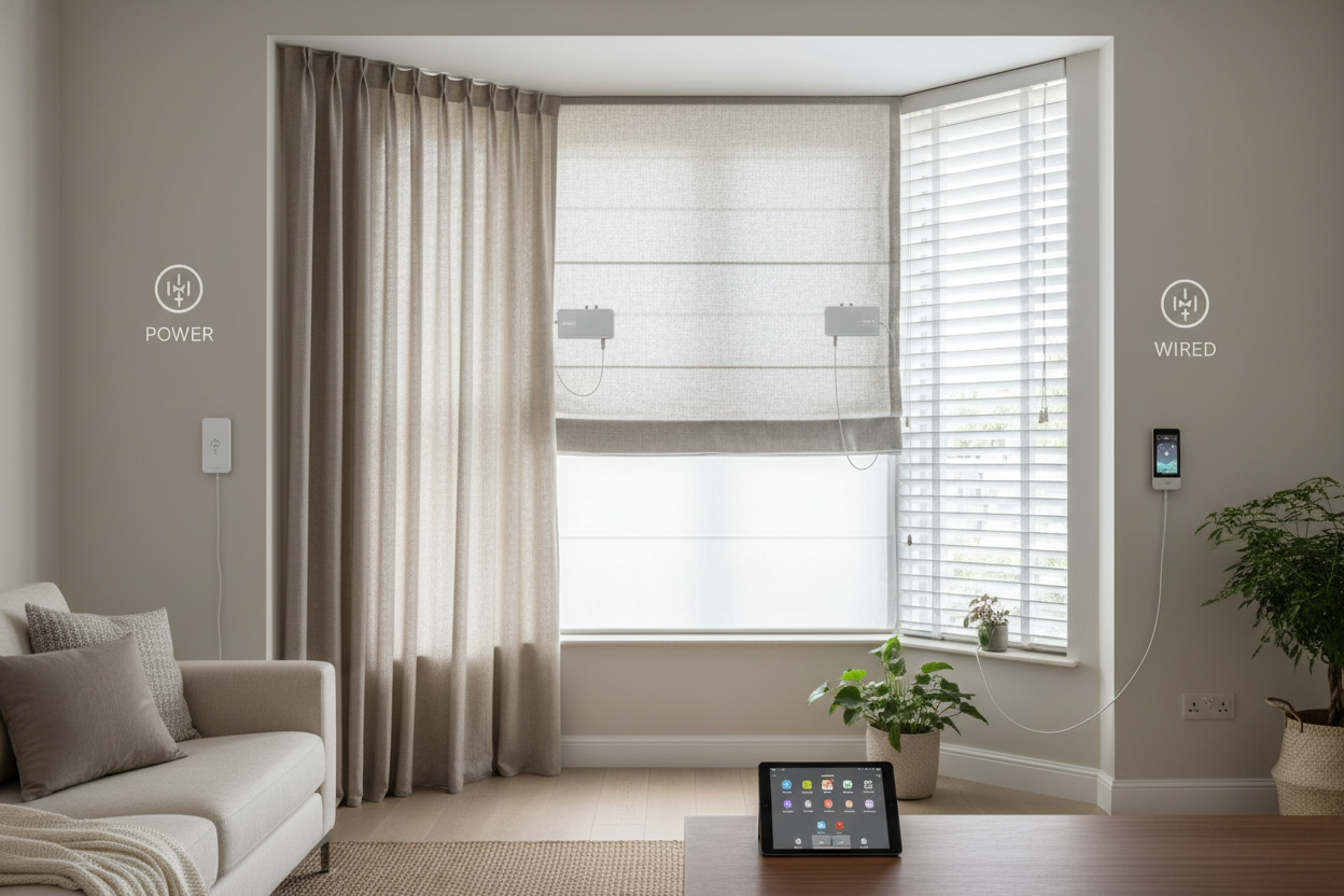 Smart Window Shades Curtains: The Battery vs. Hardwired Debate