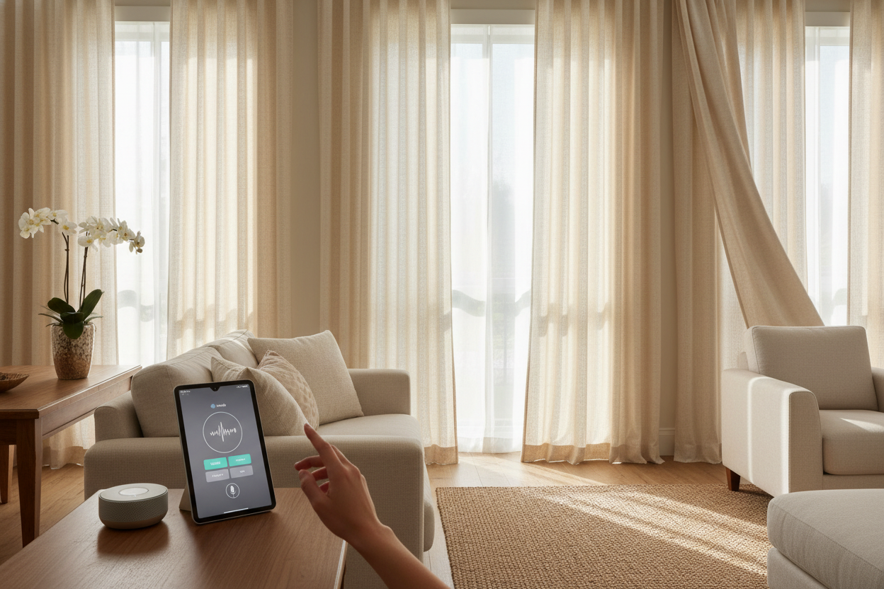 Drop down curtain upgrades: How to add smart voice control