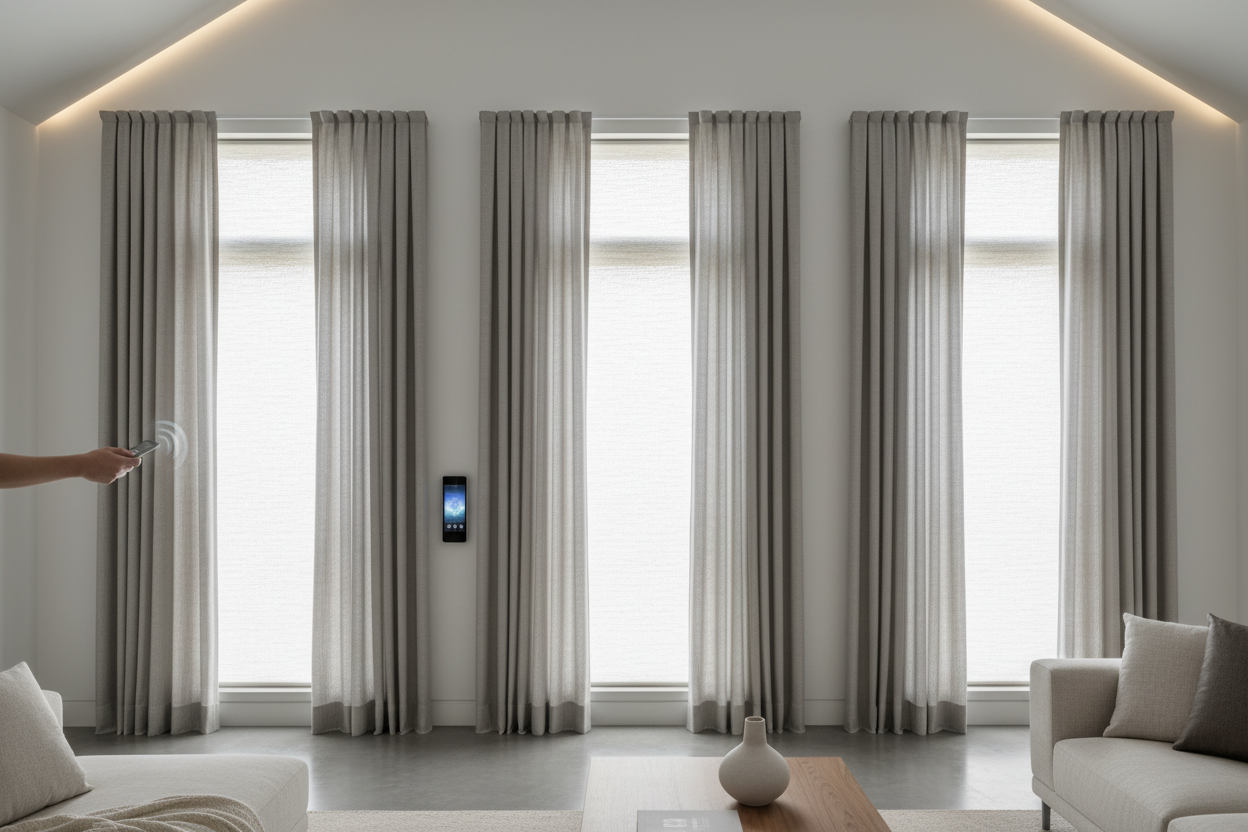 Curtains for tall narrow windows: Fixing the Reach Problem