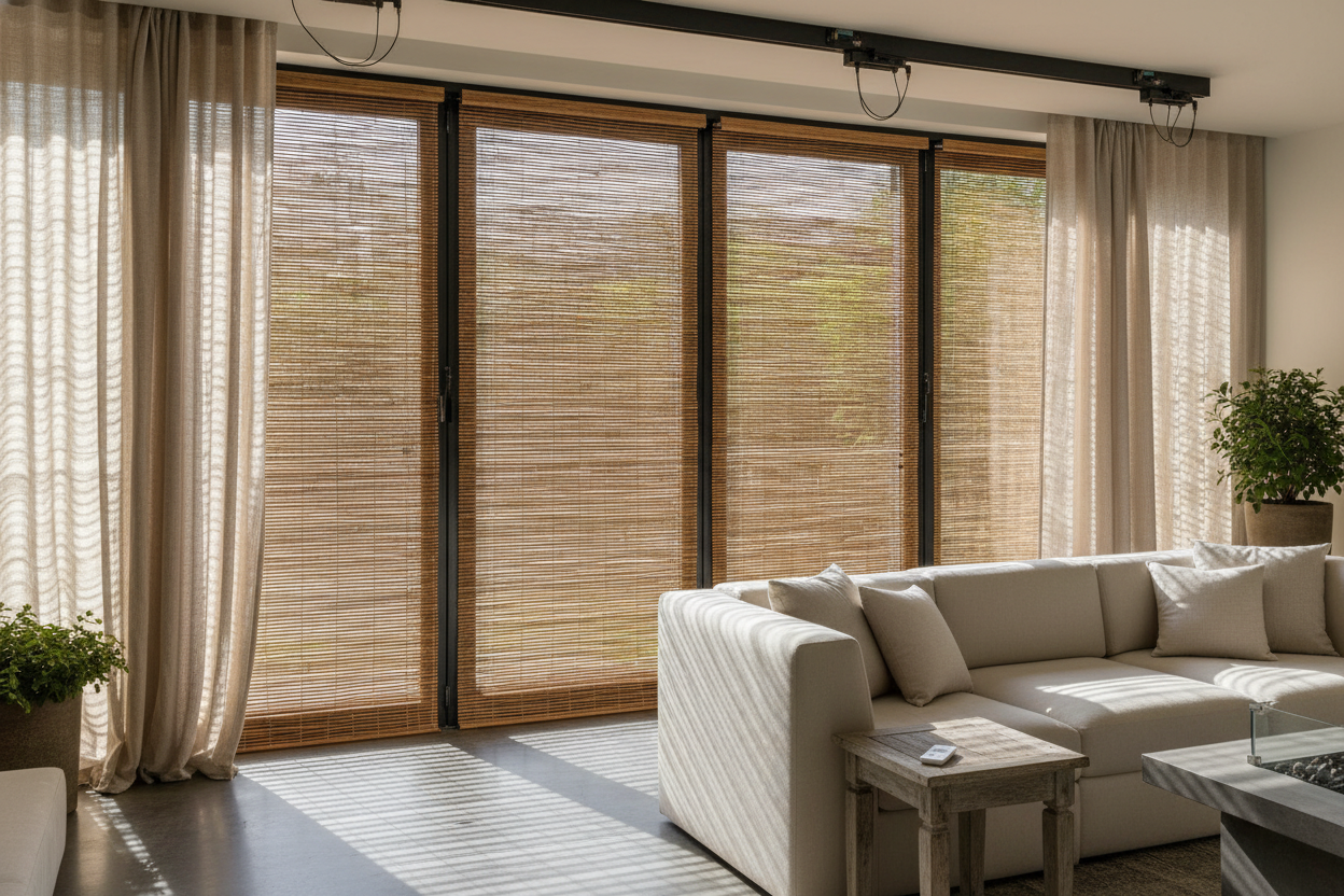 Smart Bamboo Blinds for Outdoors: My Motorized Patio Setup