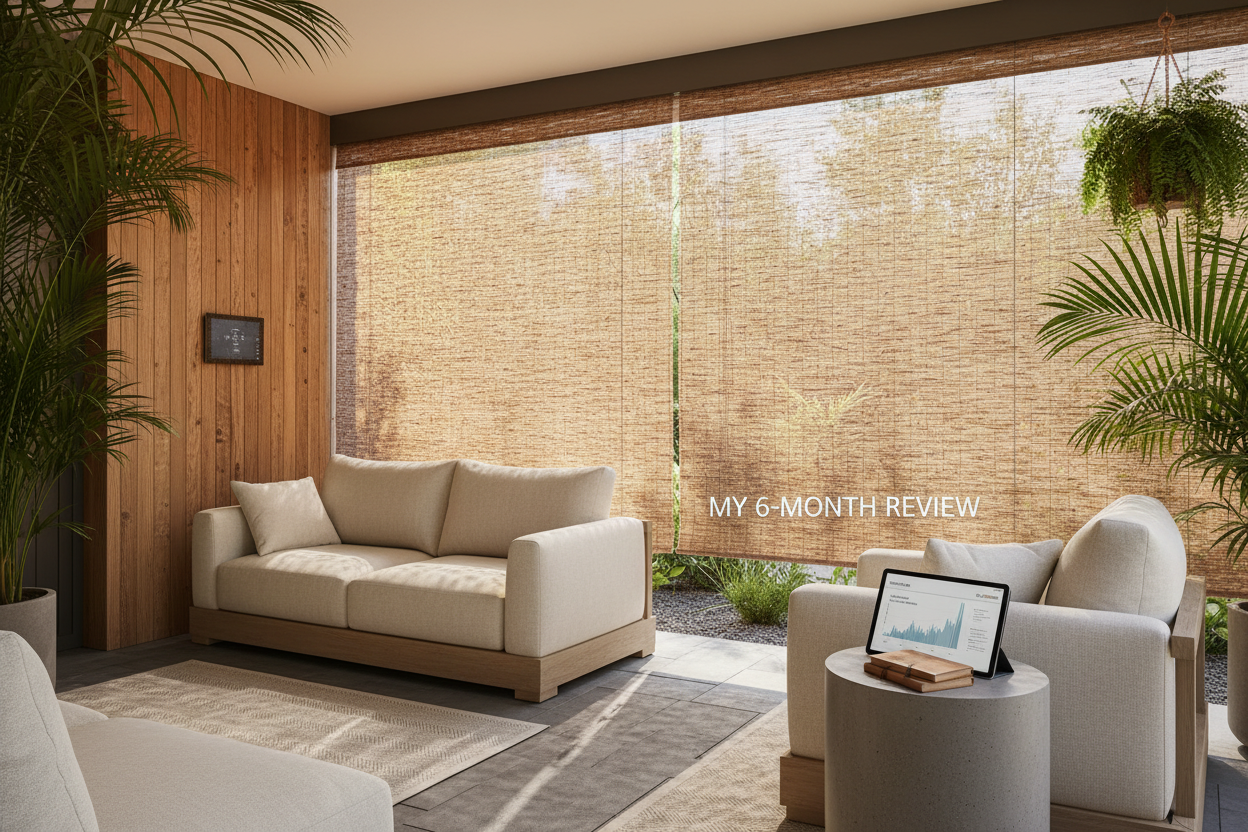 Smart outdoor roller shades bamboo: My 6-Month Review
