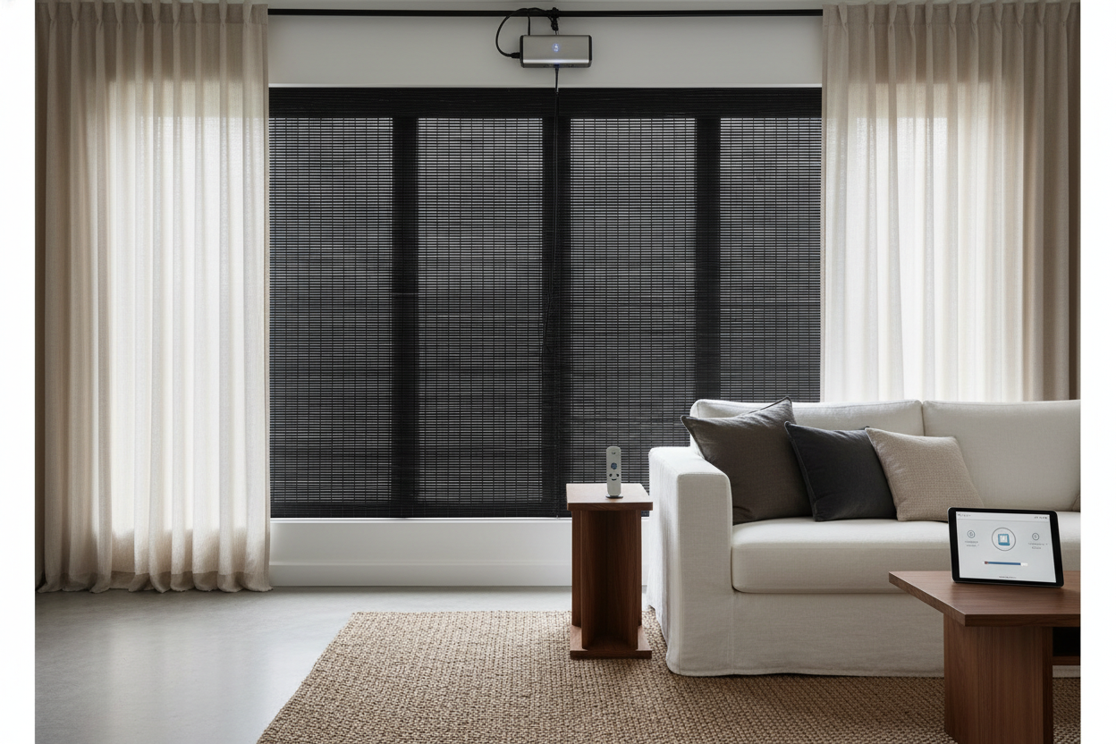 Black Bamboo Shade: How to Make Woven Woods Smart