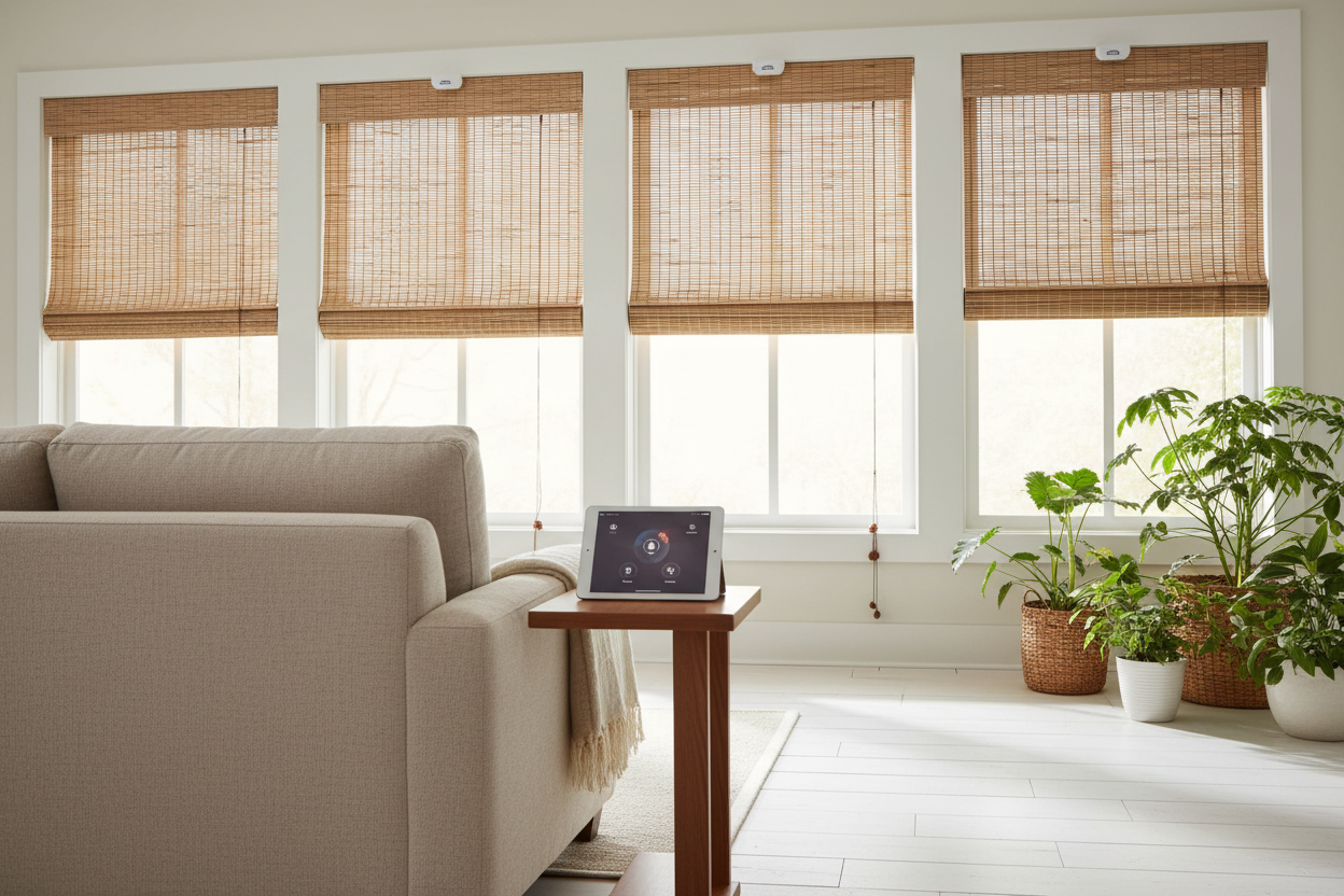 Bamboo Roll Up Sun Shades: The Smart Motorization Guide