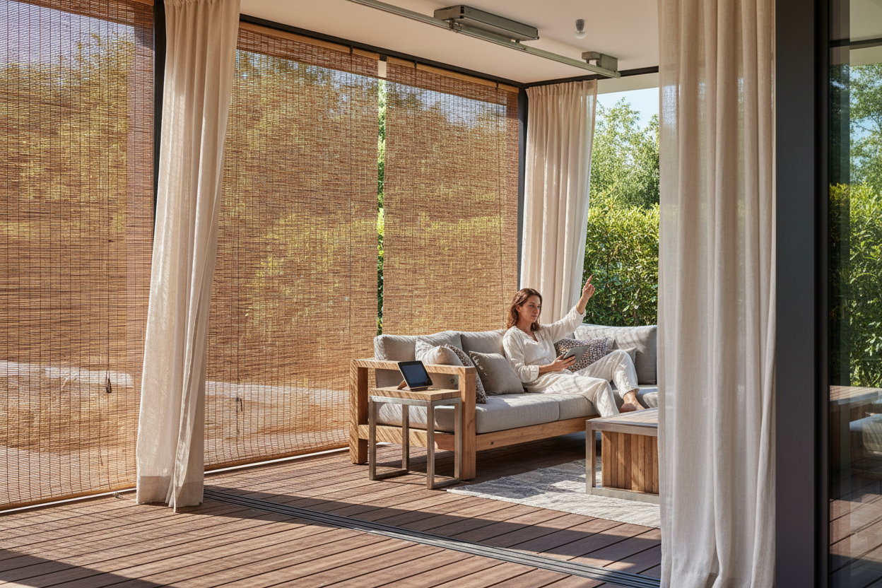 Bamboo outdoor blinds: My smart, voice-controlled patio upgrade