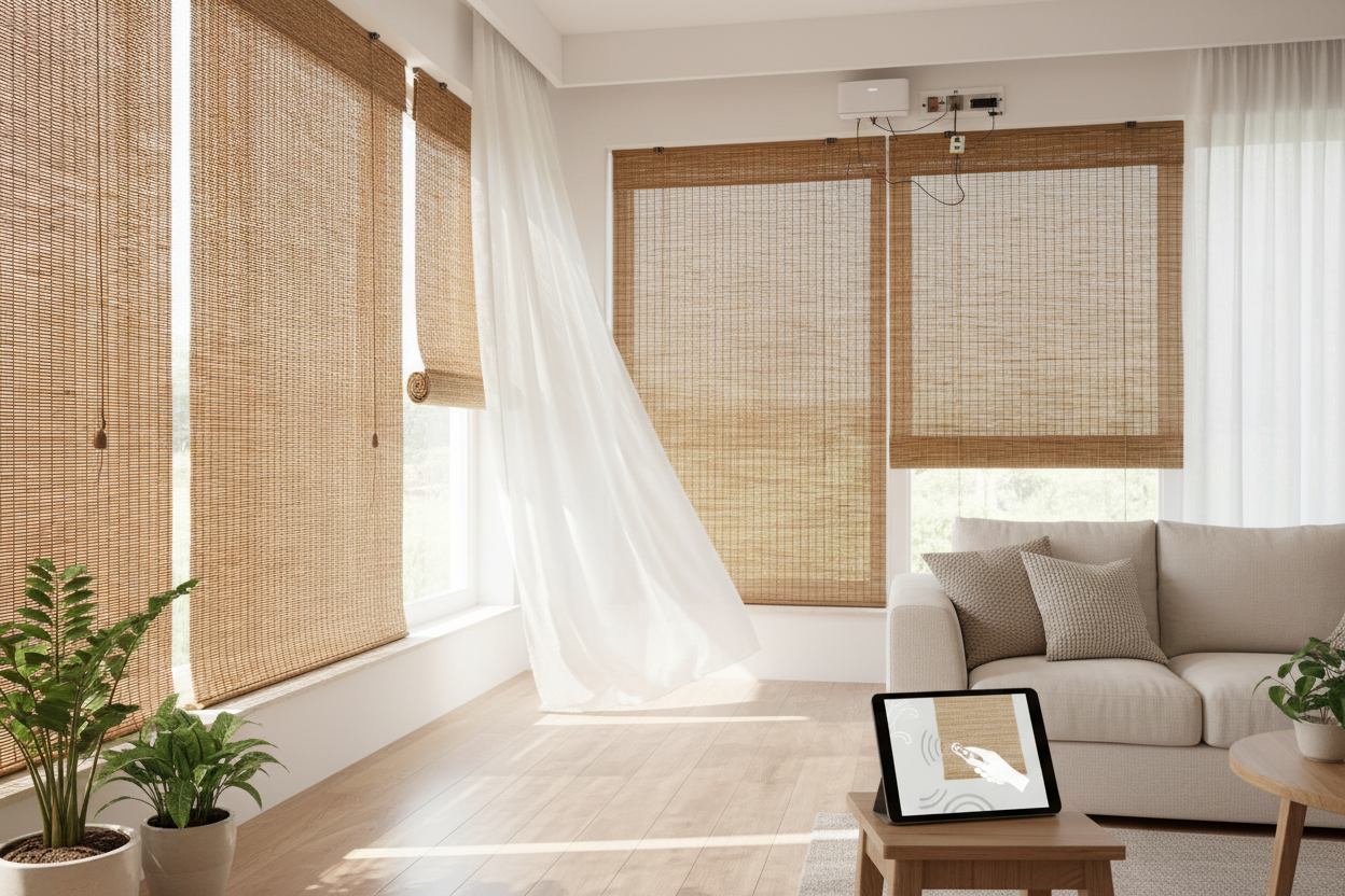 Make Your Bamboo Roll Up Blind Smart: A DIY Retrofit Guide