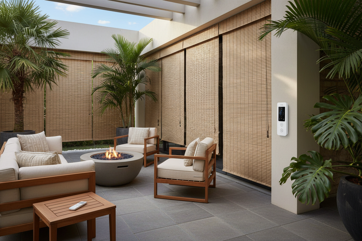 Bamboo Blind for Patio: How I Motorized My Outdoor Space