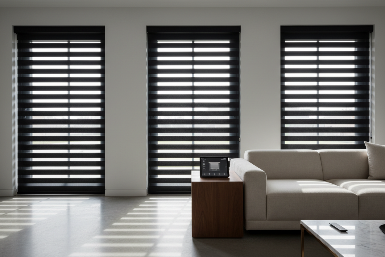 Black Blinds in a Smart Home: Heat, Privacy, and Motor Options