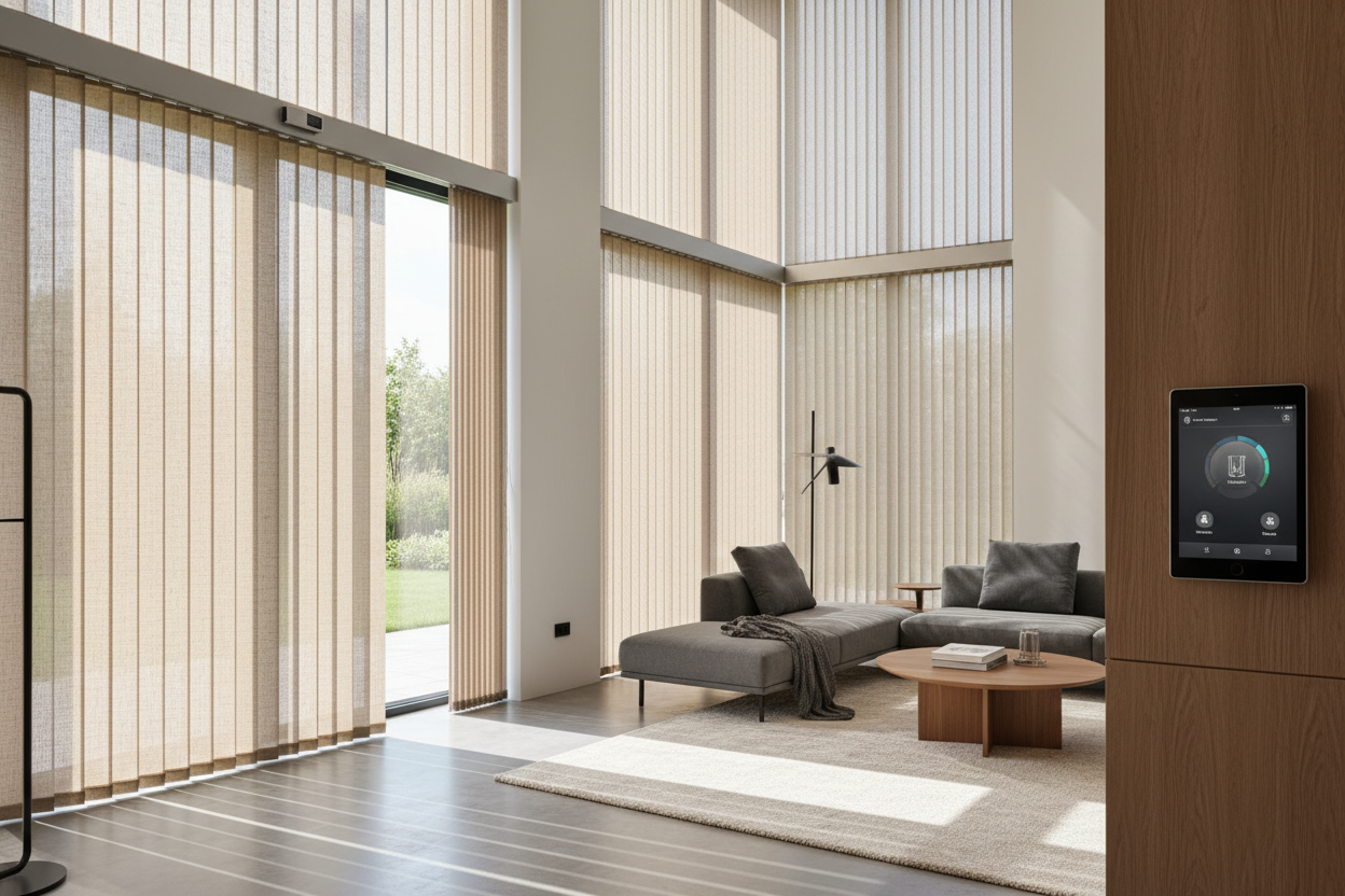 Vertical blinds for large window: Smart Options for High Ceilings