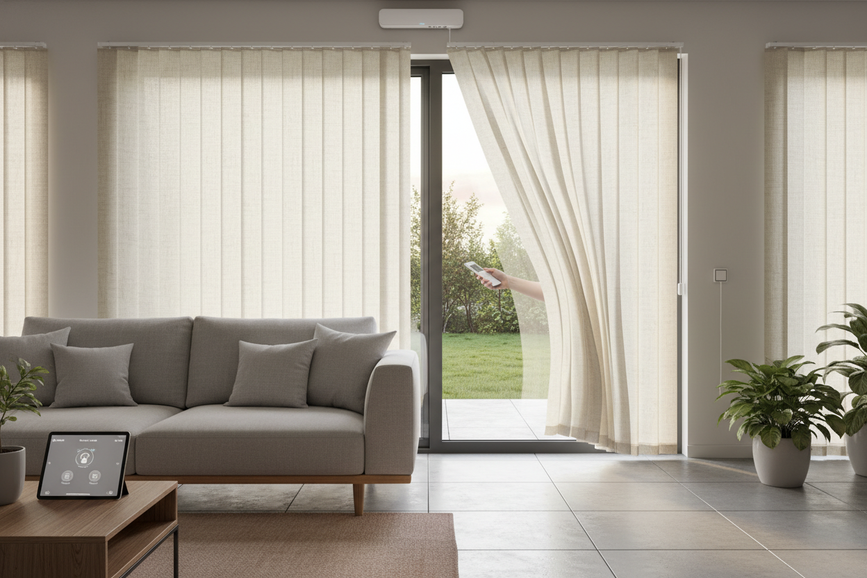 DIY Vertical Blinds: How to Motorize Sliding Door Covers