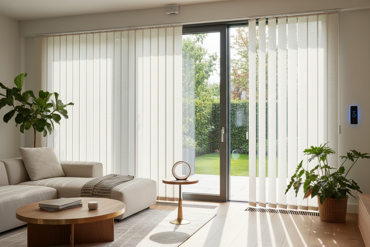 Vertical blind kits: Making Large Sliding Doors Smart