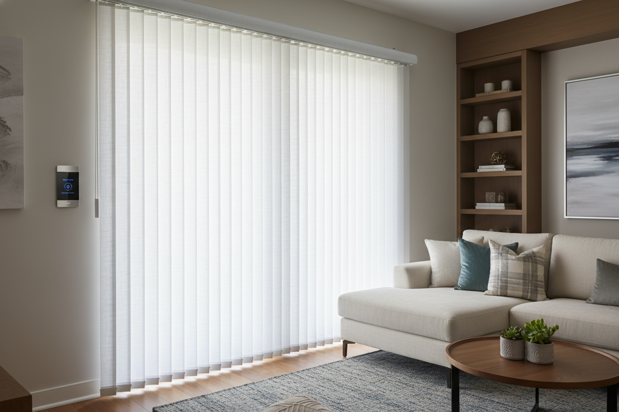 Outside Mount Vertical Blinds: The Smart Fix for Sliding Doors