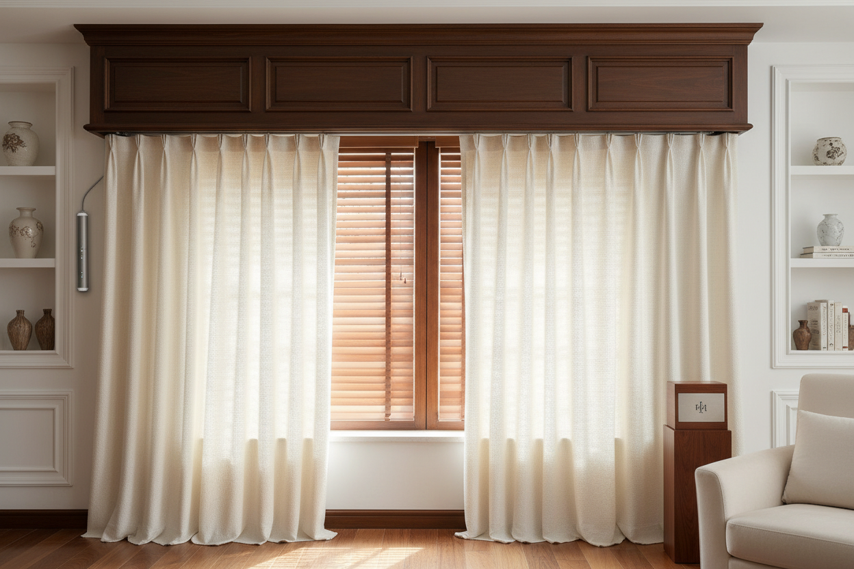 Wood Blinds Valance Guide: Hiding Smart Motors & Batteries