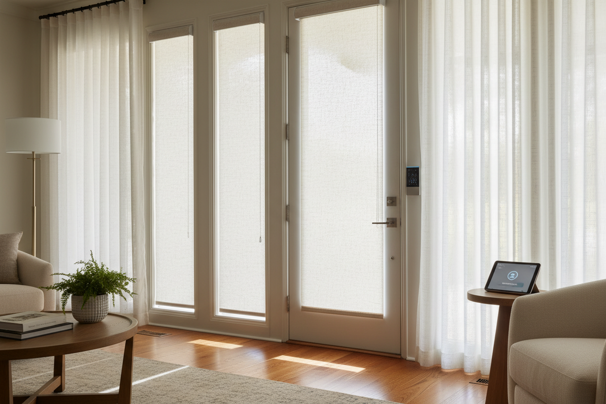 Smart 10 inch blinds: Fixing the Sidelight Privacy Problem