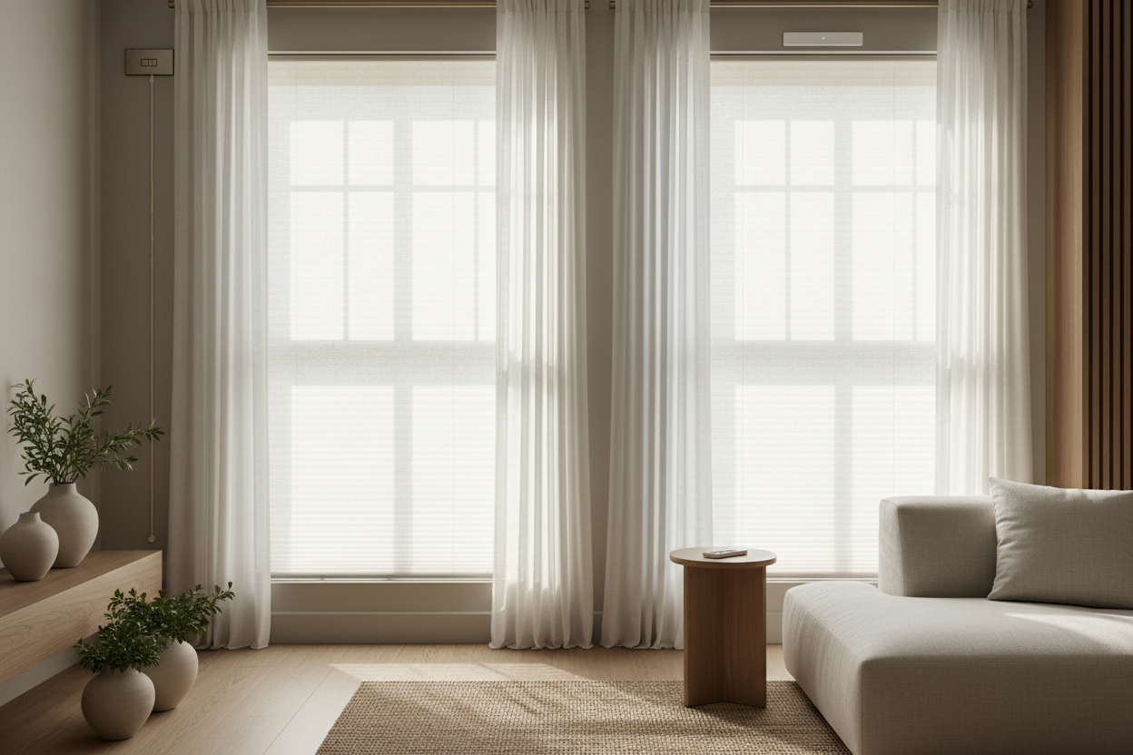 Blinds 70 x 64: Hardwired vs. Battery Smart Shades Compared