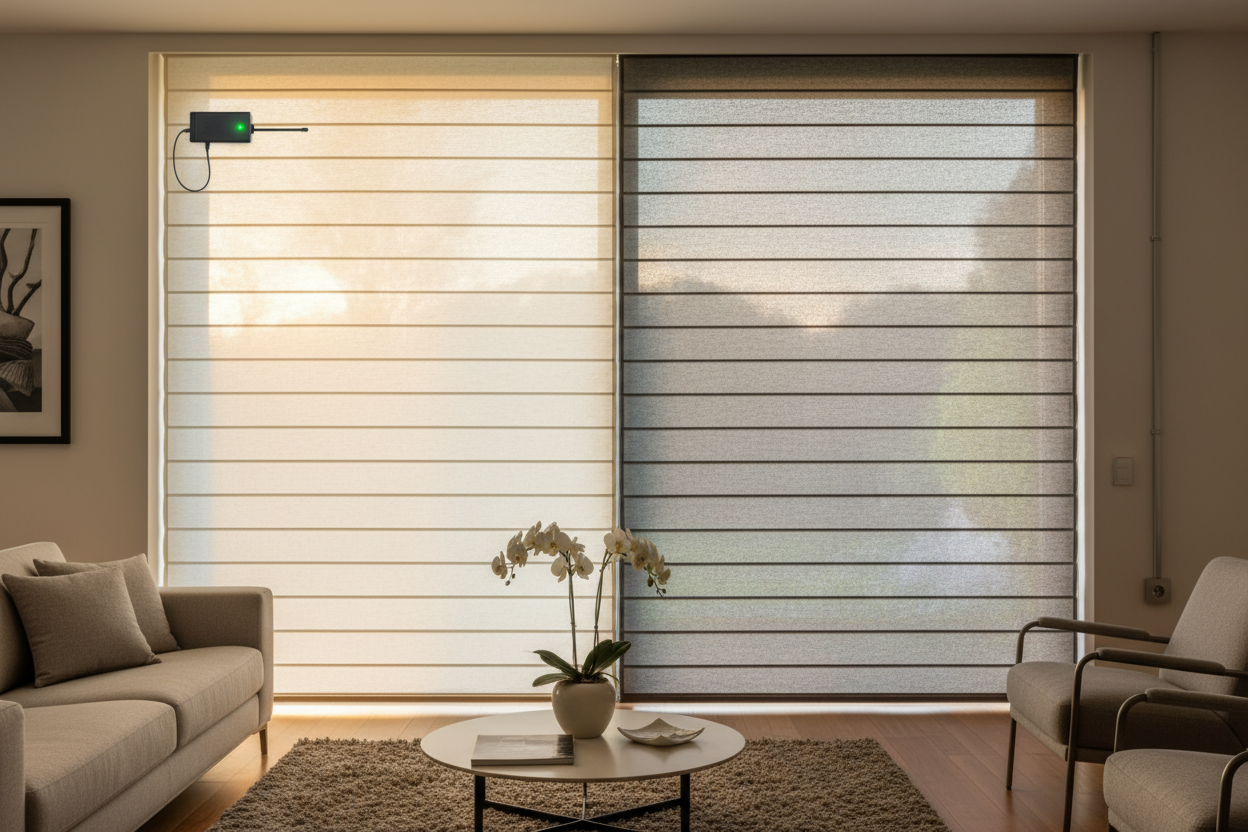 Smart 4ft blinds: Battery vs. Hardwired — Which to Pick