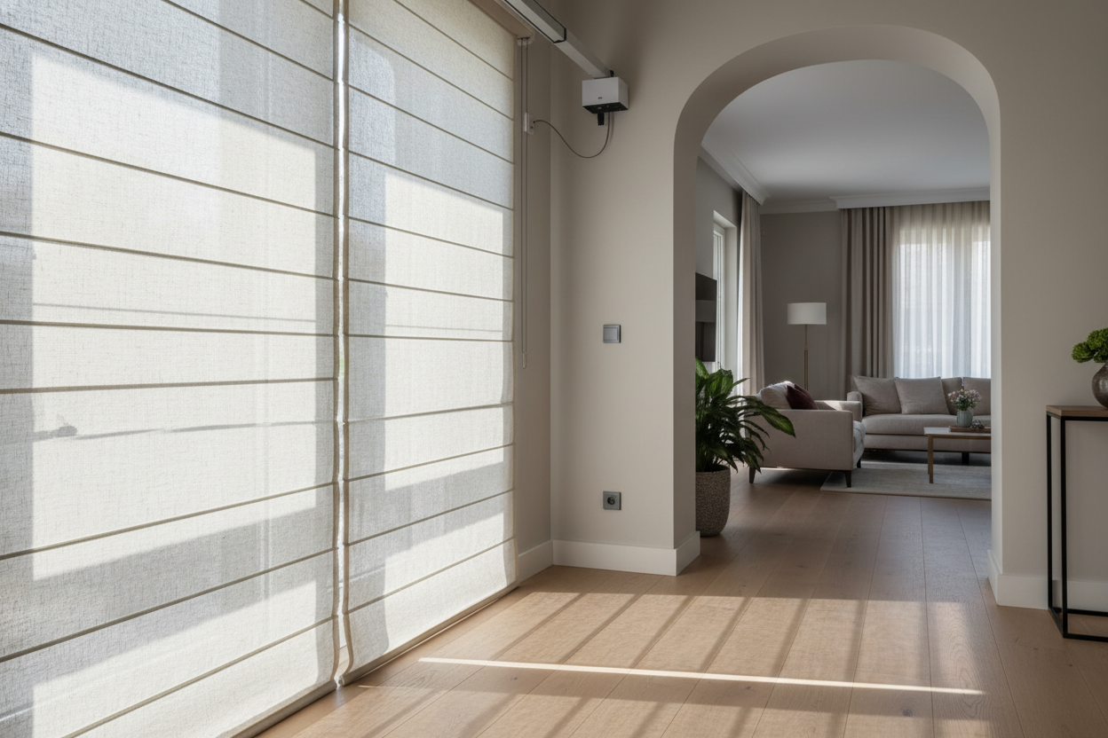 Smart 11 inch wide blinds: A Sidelight Solution