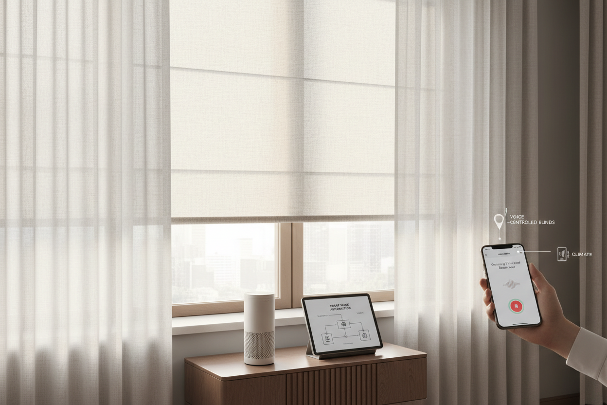 Voice-Controlled 77 inch wide blinds: A Realistic Setup Guide