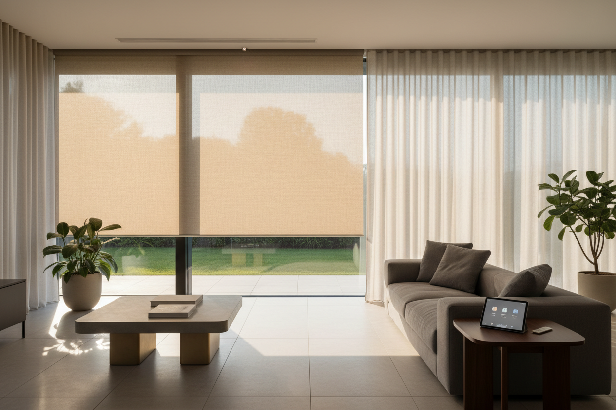 Smart 144 inch wide outdoor blinds: Surviving the Afternoon Sun