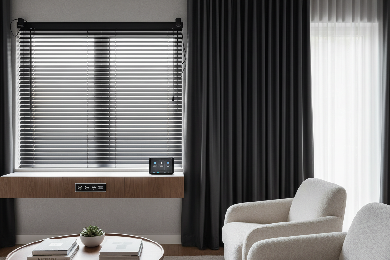 Black mini blinds: Making Them Smart Without Replacing