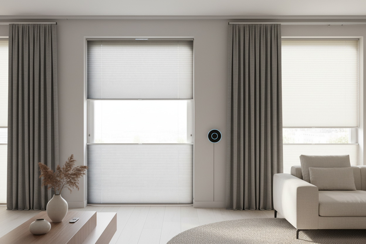 Top Down Bottom Up Aluminum Mini Blinds: Motorized Setup Guide