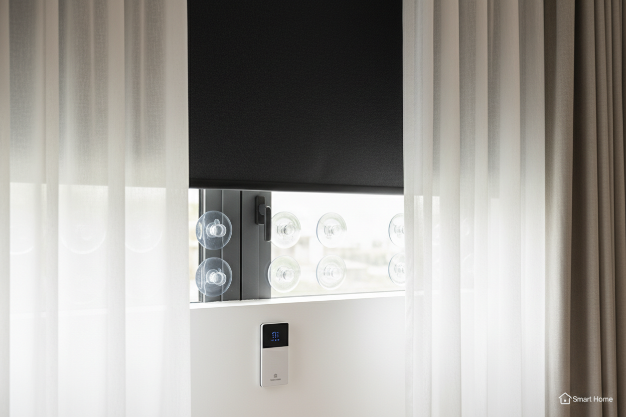 Blinds with Suction Cups: My Drill-Free Blackout Hack