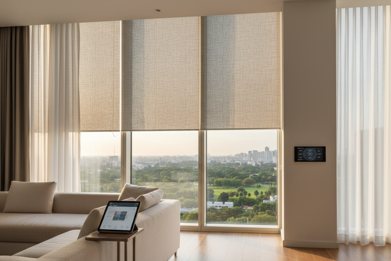 One Way Blinds: Motorized Privacy Without Losing Your View
