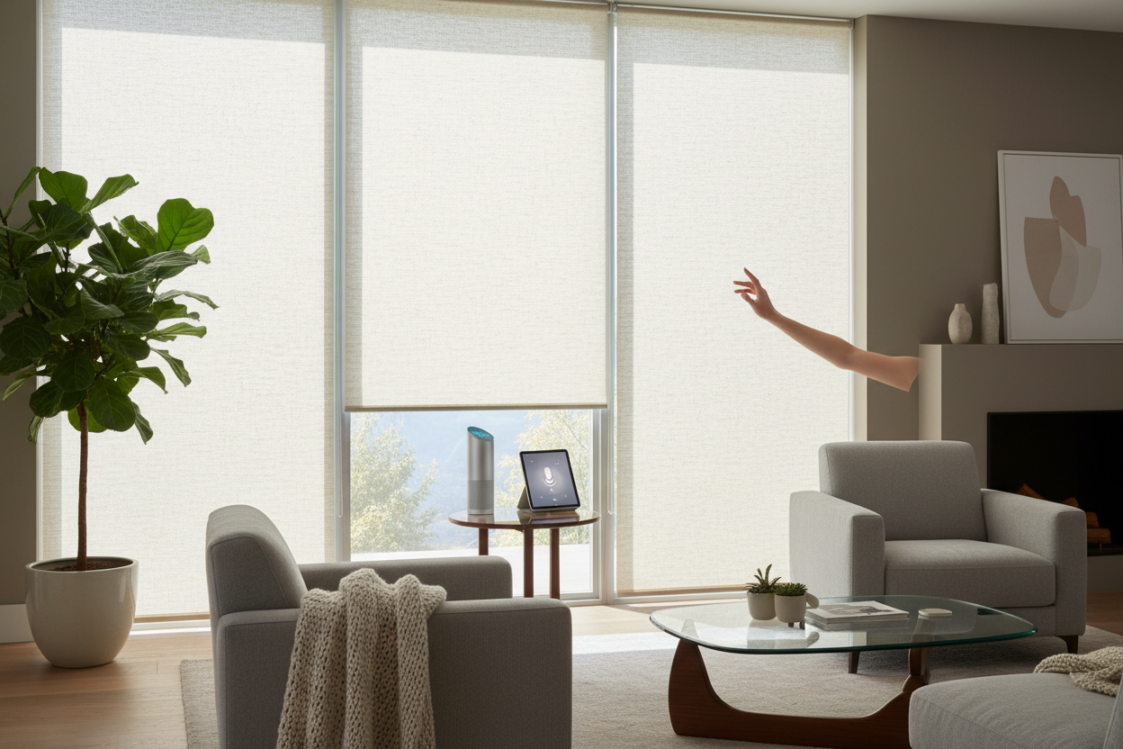 Push Up Window Blinds: Ditching Cords for Voice Control