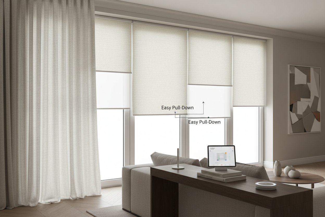 Easy pull down blinds: The Truth About Smart Shades