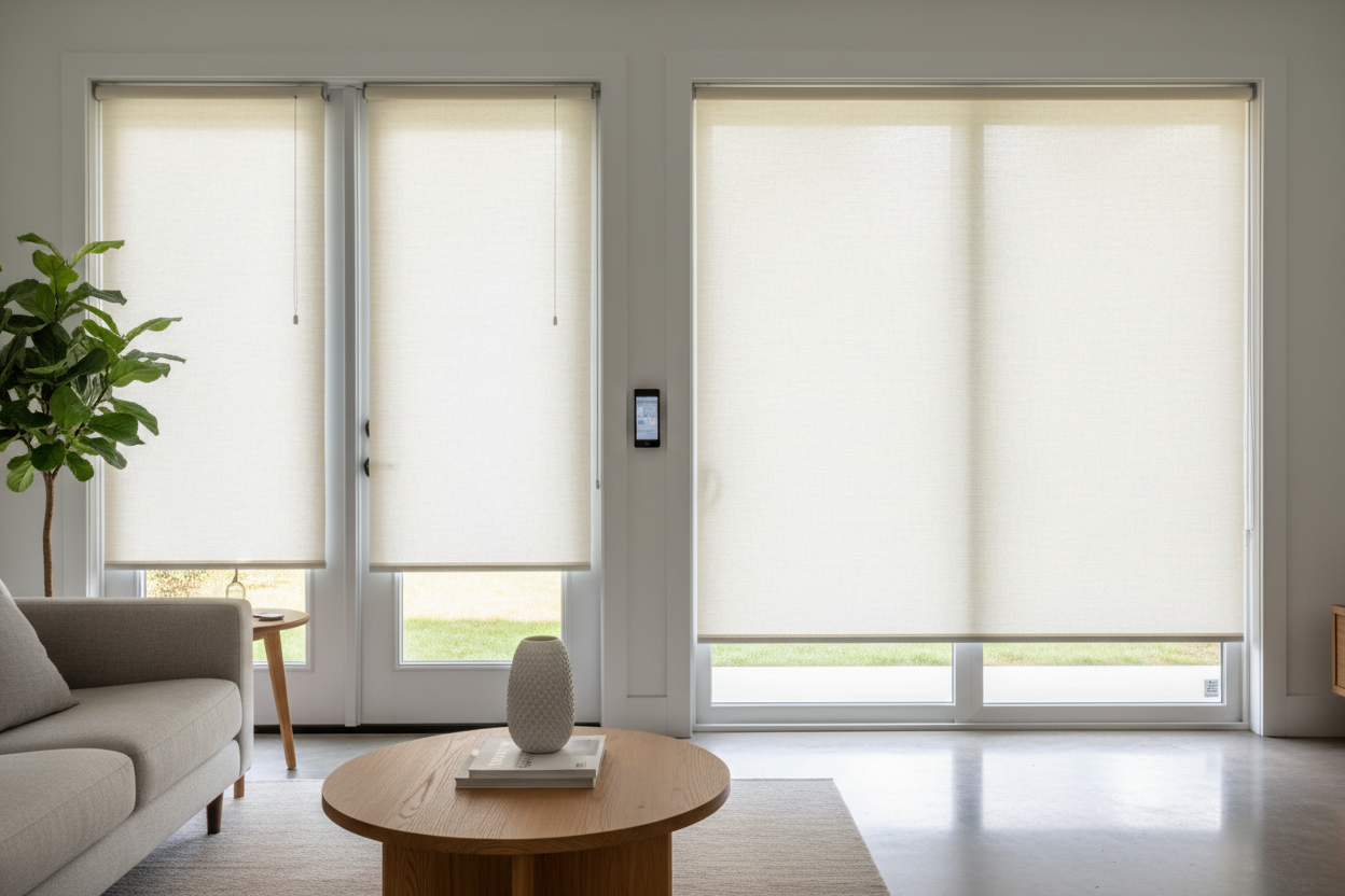 Blinds for Inside Doors: How to Motorize French & Patio Doors