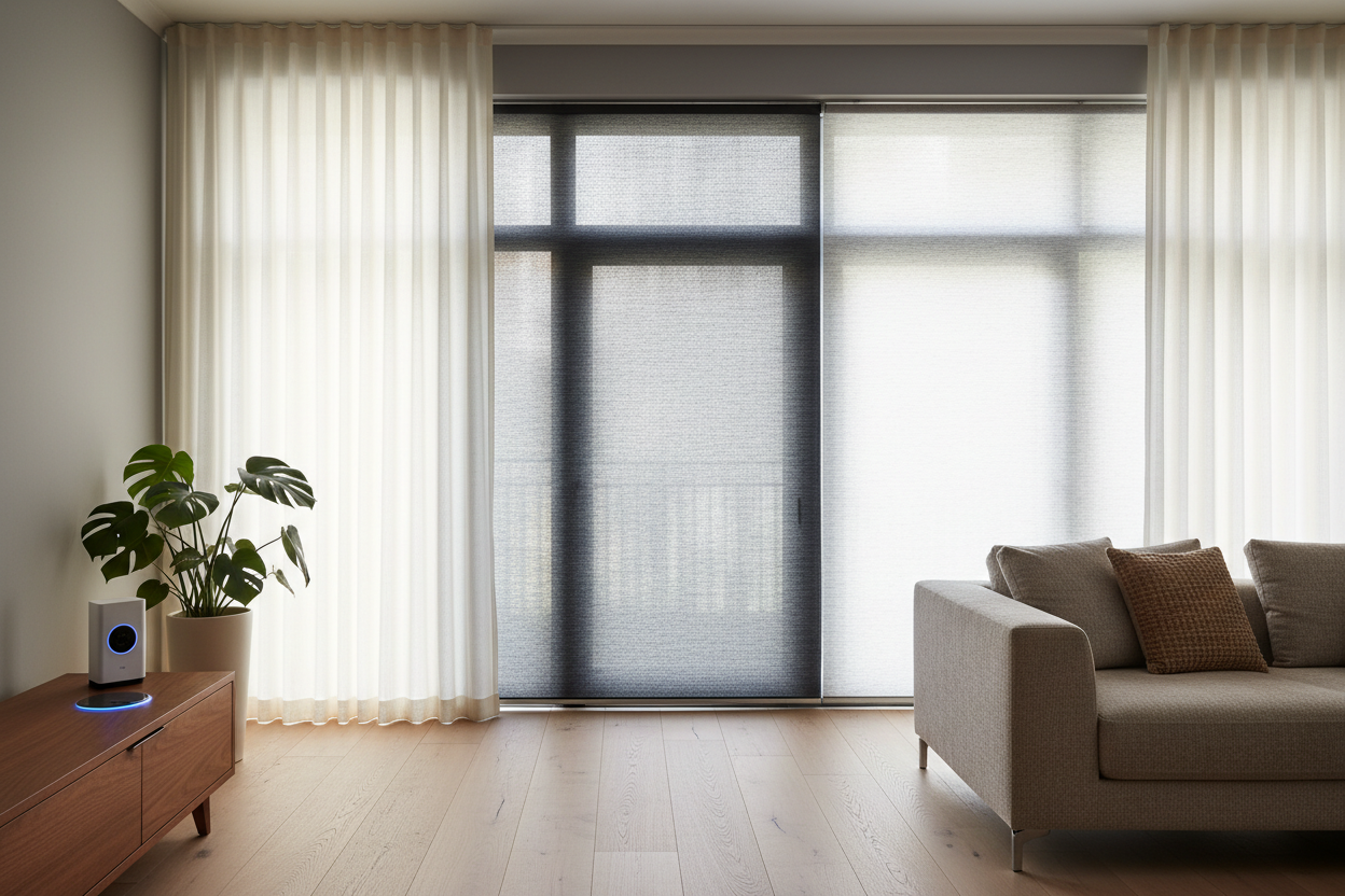 Window Shade Screen Setup: Why I Switched to Motorized Mesh