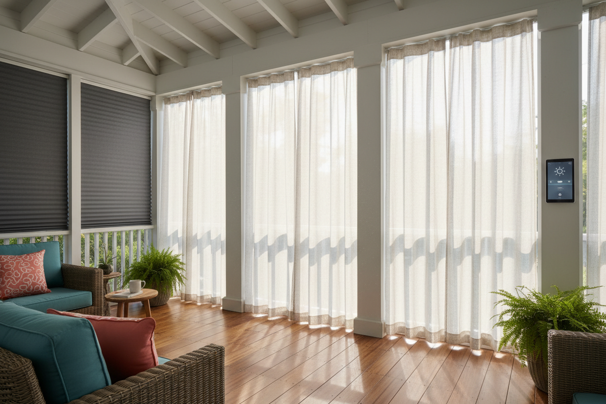 Best shades for screened in porch: Sun, Wind, & Smart Control