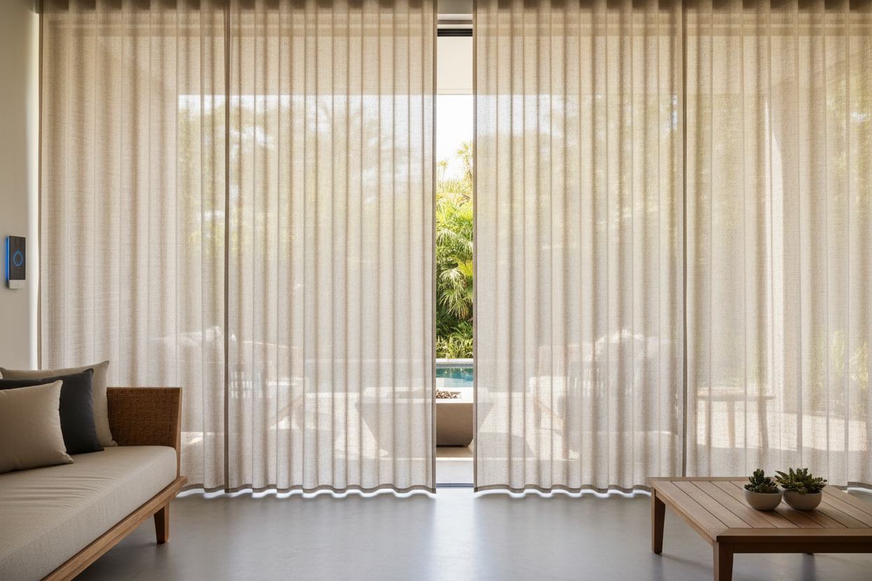 Patio Screen Curtains: Voice-Controlled Shade Without the Hassle