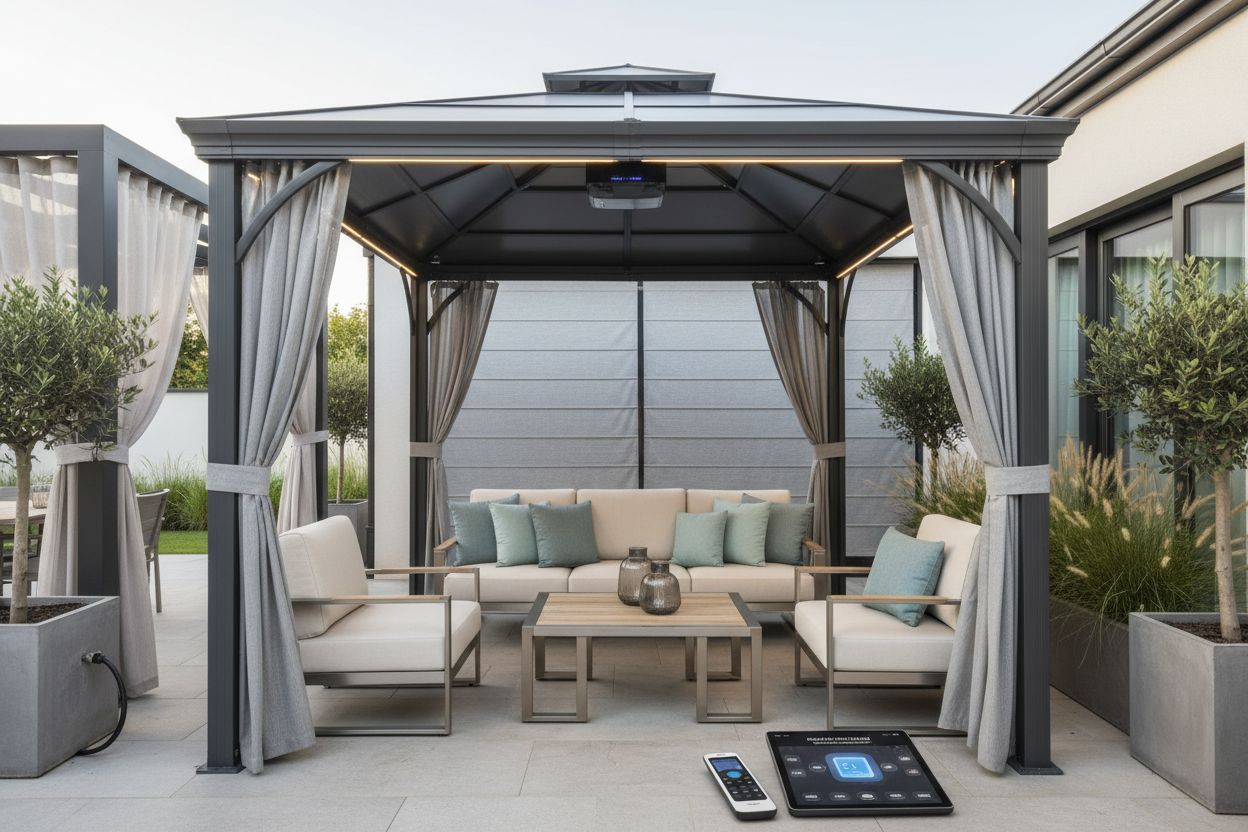 Gazebo Shade Screen: Why I Added Smart Motorized Control