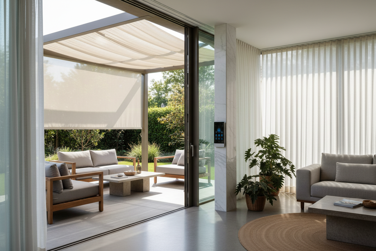 A Smart Sun Screen Garden: Motorizing Your Patio Shade