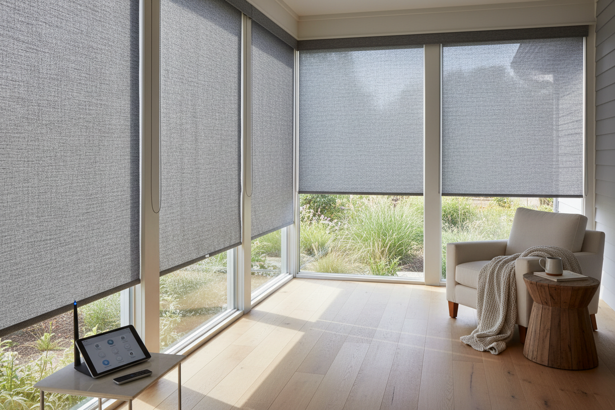 Porch window covering ideas: Why I switched to motorized shades
