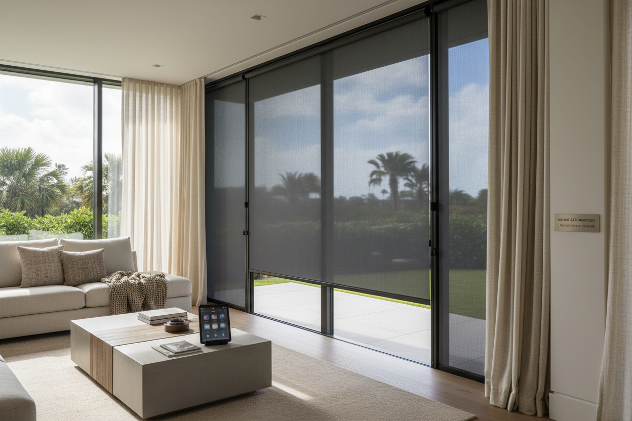 Motorized Patio Sun and Wind Screens: Surviving the Elements
