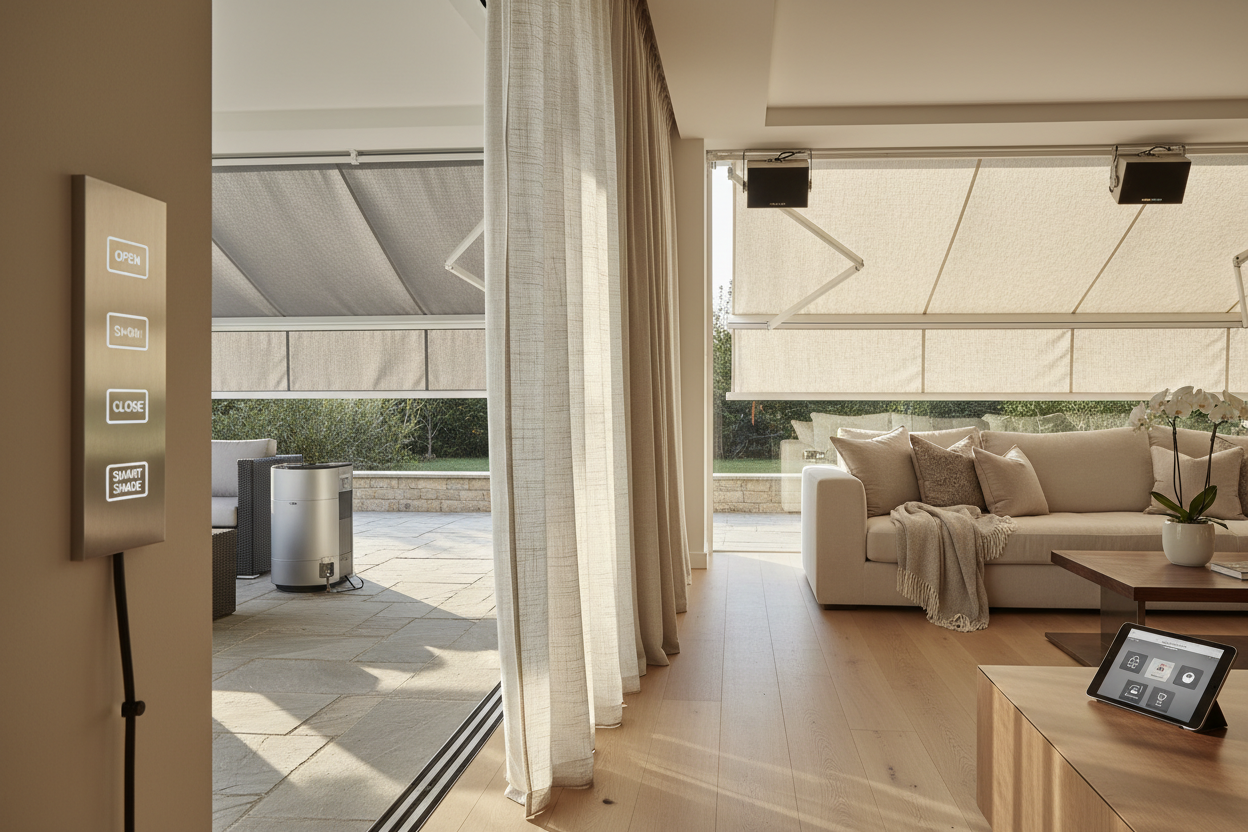 Awning Retractable Patio: Hardwired vs Solar Smart Motors