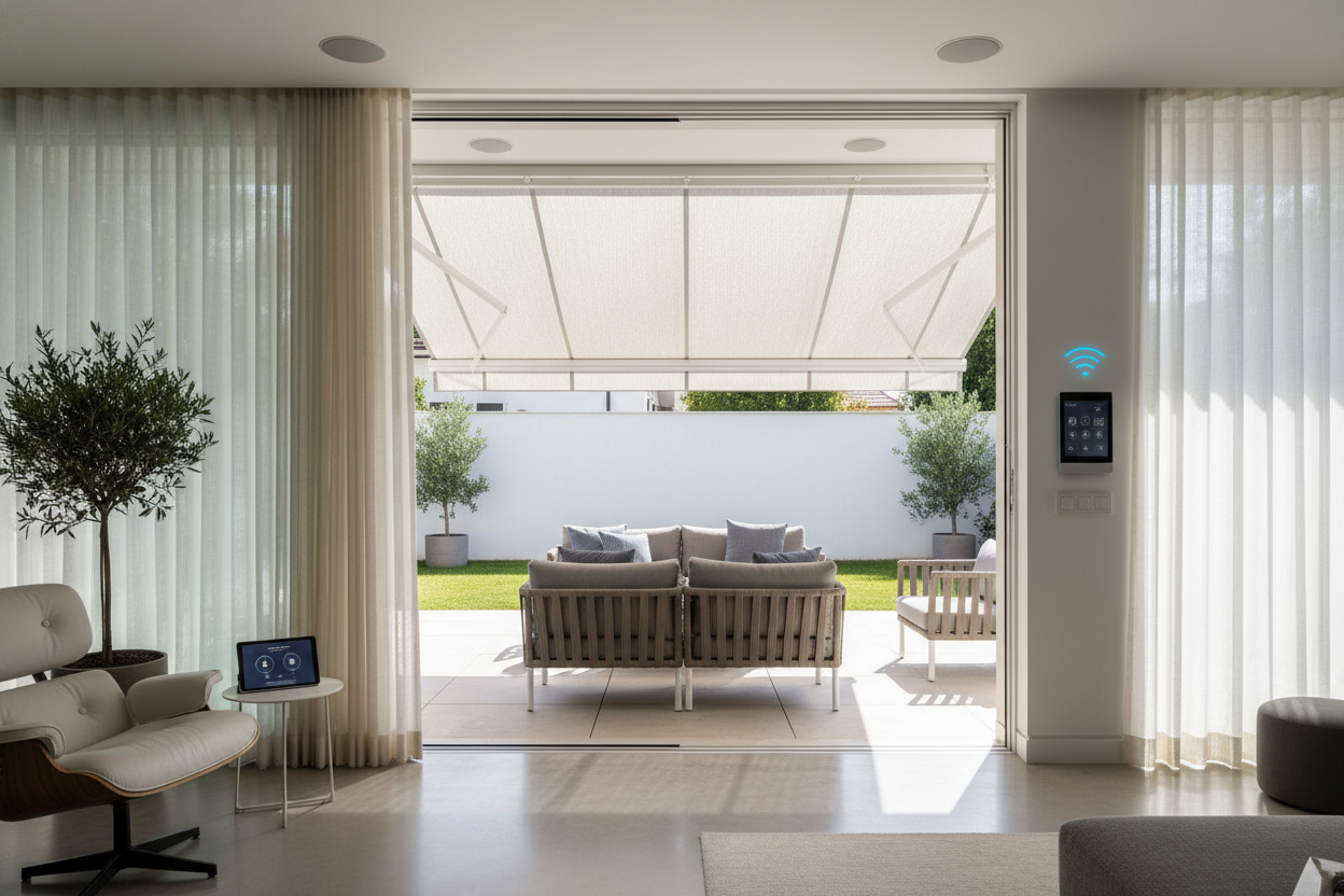Awning for Shade: Voice-Controlled Patio Upgrades