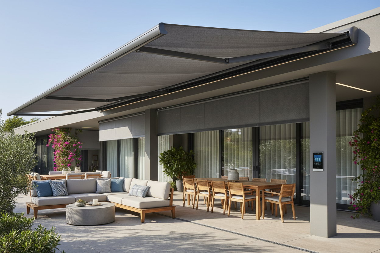 Awnings on Roof: The Smart Motorized Patio Upgrade