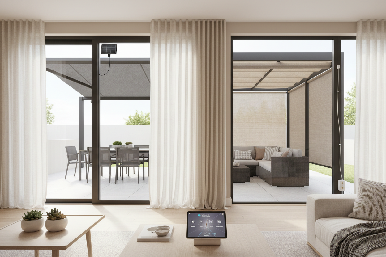 Outdoor Shades and Awnings: Battery vs. Hardwired Setup