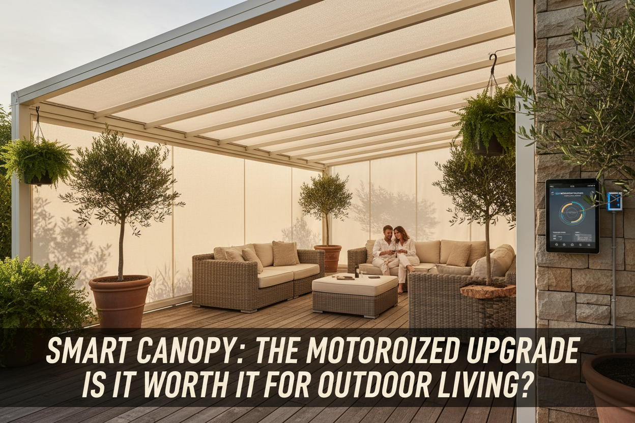 Smart canopy for outdoor living: Is the motorized upgrade worth it?