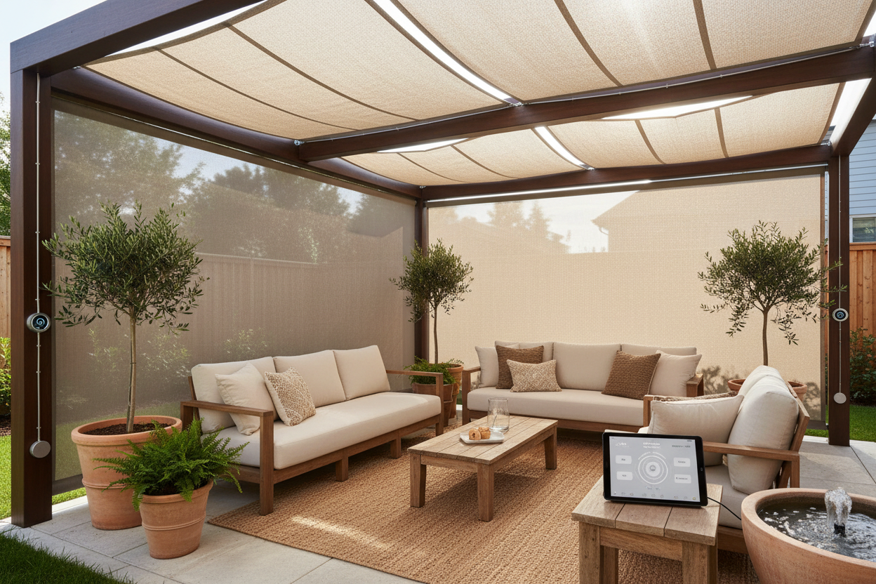 Canopy with Sun Shade: Wiring Your Patio for Smart Shade