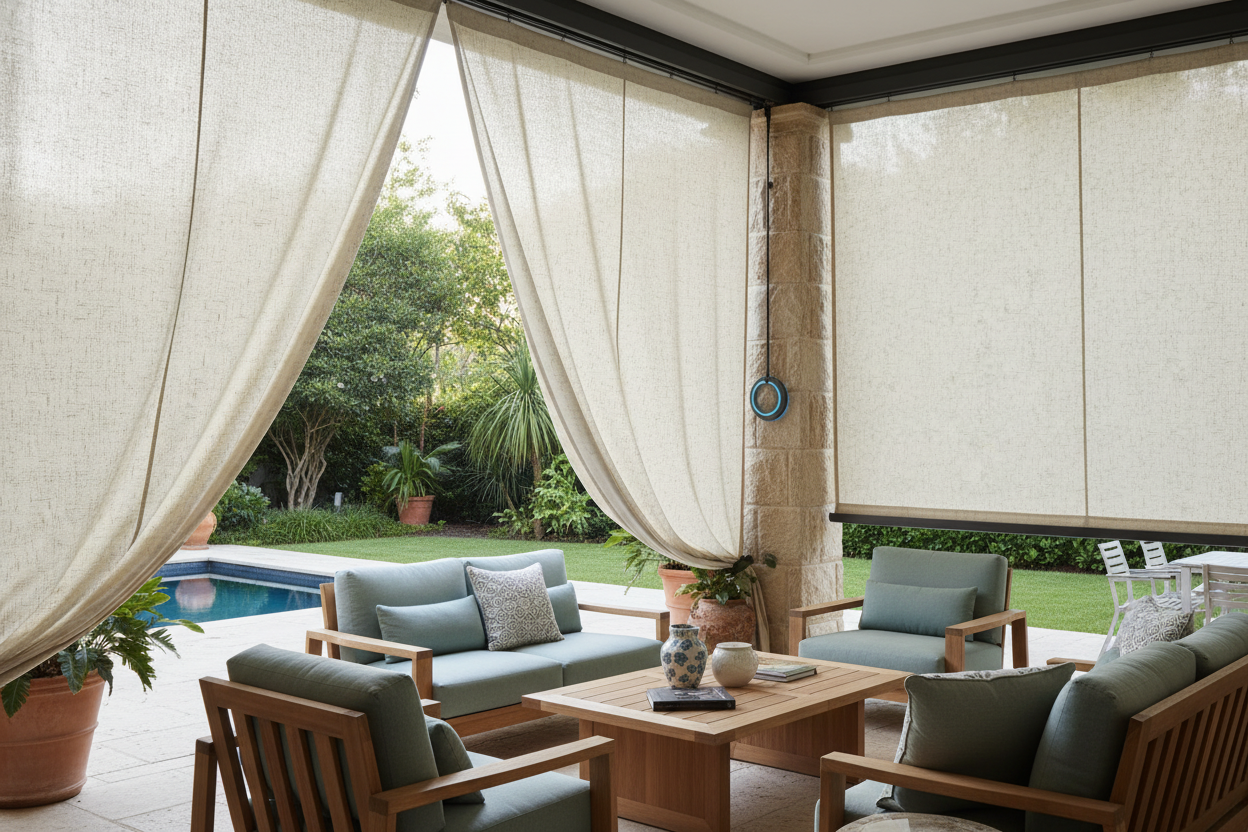 Waterproof Shade: Motorized Patio Upgrades for Smart Homes