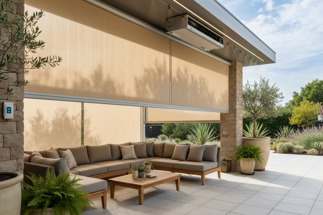 Motorized sun and rain shade: My Honest 6-Month Patio Review