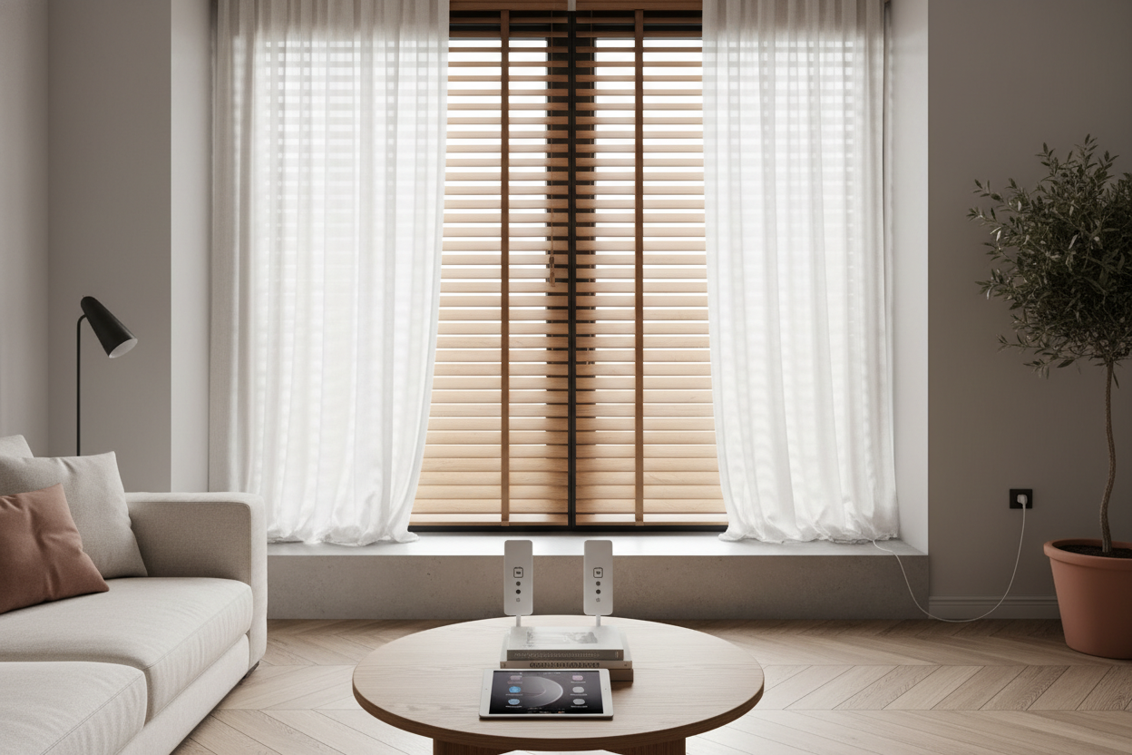 Wooden sun shade: Battery vs. Hardwired — Which to Pick