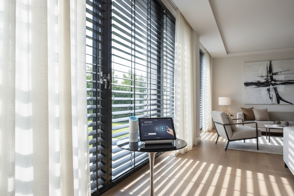 PVC Sunshade Setup: Smart Voice Control for Outdoor Heat