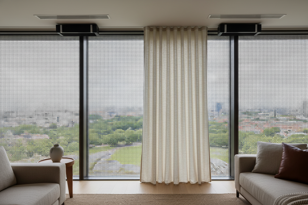 Perforated Sunshade: Smart Glare Control Without Losing the View